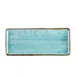CAC China TUS-RT13-TQS Tucson Platter, 12" x 5-1/8" x 1/2", Rectangular Turquoise Porcelain-  Dozen 1 image