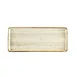 CAC China TUS-RT41-BGE Tucson Platter 14"L x 6"W x 1/2"H Porcelain Desert Beige Curved Edge-  Dozen 1 image
