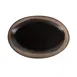CAC China VEN-14 Venus Platter, 13" Diameter, Midnight Black/Desert Beige, Serving Tray - Dozen 1 image