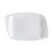 CAC China WH-14 White Pearl Porcelain Platter 13-1/2" L x 9-1/4" W x 1" H, Dishwasher Safe - Dozen 1 image