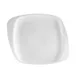 CAC China WH-20 White Pearl Square Plate, 11-1/2" L x 10" W x 3/4" H, Dishwasher Safe - Dozen 1 image