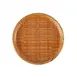 CACChina XBMB-16 Bamboo Grove Plate – 10" Dia, 1" H, Round, Brown, Wide Rim, Curved Edge – 1 Dozen 1 image