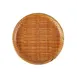 CAC China XBMB-8 - 8" Round Brown China Plate, 3/4" Height, Wide Rim, Curved Edge - Dozen 1 image