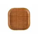 CACChina XBMB-SQ8 - Square Plate, 8" x 8" x 3/4", Brown, Wide Rim, Curved Edge - Dozen 1 image
