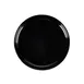 CAC China XCOP-20-K Cooper Plate, 11-1/2" Dia x 1" H, Round Coupe, Porcelain Black - Dozen 1 image