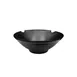 CAC China XCTN-B9-CR Centennial 40oz 9" Dia. Round Bowl, Matte Black, 3-1/4" H, Chopstick Rests - Dozen 1 image