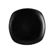 CAC China XCTN-Q8C Centennial Square Plate 9" Dia. 1-1/4" H, Matte Black Porcelain – 1 Dozen 1 image