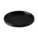 CACChina XHDS-9-K Hudson Plate – 9-7/8" Dia, 1-1/8" H, Round, Flat Edge, Narrow Rim, Matte Black, 1 Dozen 1 image