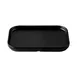CAC China XHDS-RT33-K Hudson Platter, 8"W x 5-3/4"D x 3/4"H, Rectangular, Matte Black, China, 1 Dozen 1 image