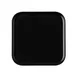 CACChina XHDS-SQ8-K Hudson Plate, 8-1/8" x 8-1/8" x 7/8", Matte Black, Narrow Rim, China - Dozen 1 image