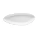 CACChina XSTN-13-W Triangular Matte White China Platter 11-1/8"W x 4-1/2"D x 1-1/4"H - Dozen 1 image