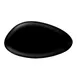 CACChina XSTN-351-K Triangular China Platter, 15-3/8"W x 8-1/2"D x 1-1/4"H, Matte Black – 1 Dozen 1 image