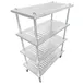 IMC Teddy UP-4824-4L Pot & Pan Shelving, 4-Shelf Louvered Rack, 48" W x 24" D x 61" H, 16-GA Stainless, NSF 1 image