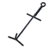 Lodge A5 Camp Dutch Oven Lid Lifter, 14-1/5" L, 9mm Bar Stock Steel, High Temp Black 1 image