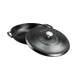 Lodge BL17BR Blacklock 4‑Qt Iron Skillet, Dual Handles, 13‑½" W x 14‑⅕" D x 5" H, Black 1 image