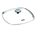 Lodge GLSQ10 Square Glass Lid, 10-5/8" Exterior, Dishwasher & Oven Safe 400°F, Silicone Knob 1 image