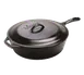 Lodge L10CF3 Skillet, 5 Qt, 12.9" Diameter, Cast Iron Helper Handle, Induction‑Ready, Seasoned 1 image