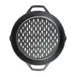 Lodge L10GPL 12" Round Cast Iron Grill Pan, Dual Handled, 2-1/4" High, Induction Ready, Made in USA 1 image