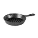 Lodge L3GP 6-11/16" Round Cast Iron Grill Pan, Ribbed Surface, Induction Ready, 1-5/8" H, Made in USA 1 image