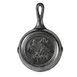 Lodge L3SKWLWF Wildlife Series Skillet, 6-11/16" Dia. 1-3/8" H, Cast Iron, Induction, Wolf Scene 1 image