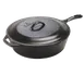 Lodge L8CF3 Chicken Fryer, 3.2-Qt, 10.9" Dia x 3.8" H, Cast Iron Handle, Induction, Stovetop Safe 1 image