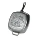 Lodge L8SGPWLFI Wildlife Skillet – 10-1/2" Square Cast Iron, Fish Scene, Induction & Oven Safe, USA 1 image