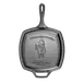 Lodge L8SGPYW Yellowstone 10-1/2"x2-5/8" Square Cast Iron Grill Pan, Induction Ready, Cowboy Design 1 image
