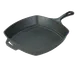 Lodge L8SQ3 10-1/2" Cast Iron Skillet, 2-5/8" Height, Helper Handle, Oven & Campfire Safe, USA 1 image
