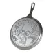 Lodge L9OGWLMO Wildlife Series Skillet – 10-5/8" Dia., 1-1/2" H, Cast Iron, Moose, Induction, USA 1 image