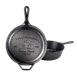 Lodge LCCYW – 3.2 Qt Cast Iron Skillet, 10-4/5" Dia x 4" H, Helper Handle, Induction Ready, USA Made 1 image