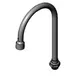 T&S Brass 133X-LAM-VR Nozzle, Swivel, 10-5/16"H, 5-3/4" Spread, Gooseneck 1 image