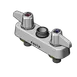 T&S Brass 5F-4CLX00 Equip Workboard Faucet, Deck Mount, Less Nozzle, 4" Centers 1 image