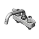 T&S Brass 5F-4CLX06 Equip Workboard Faucet, Deck Mount, 6" Swing Nozzle 1 image