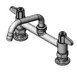 T&S Brass 5F-8DLS06 Equip Faucet, Swivel, 8", Deck Mount, 6" Nozzle 1 image