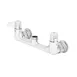 T&S Brass 5F-8WLX00 Equip Faucet, 8" Centers, Wall Mount, Less Nozzle, 2" Flange 1 image