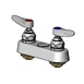 T&S Brass B-0534 Mixing Faucet, Concealed, Deck Mount, 4" Centers, Less Nozzle 1 image