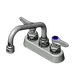 T&S Brass B-1110-XS-V12CR Workboard Mixing Faucet, Deck Mount, 4" Centers 1 image