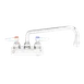 T&S Brass B-1113 Faucet, 4" Deck Mount, 12" Swing Nozzle 1 image