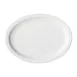 Winco BPO-13NR Oval Porcelain Platter, 13" L x 10-1/8" W x 1-1/8" H, White Narrow Rim - 1 Dozen 1 image