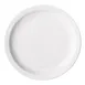 Winco BPR-105NR Birkhall Round Porcelain Plate, 10-1/2" Dia x 1-1/4" H, White Narrow Rim - 1 Dozen 1 image