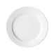 Winco BPR-12RE Birkhall Porcelain Plate, 12" Dia x 1-1/4" H, Round Rolled Edge, White - 1 Dozen 1 image