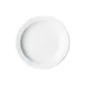 Winco BPR-725NR Birkhall Round Porcelain Plate, 7-1/4" Dia x 5/8" H, White Narrow Rim - 1 Dozen 1 image