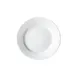 Winco BPR-9RE Birkhall Round Porcelain Plate, 9" Diameter x 1" Height, White Rolled Edge - 1 Dozen 1 image