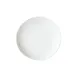 Winco OKP-10 10" Round Porcelain Plate, White Coupe Rim, 10" Dia x 1" H - 1 Dozen 1 image
