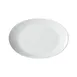 Winco OKP-115PL Brechia Oval Platter, 11.5" L x 9.25" W x 1.5" H, White Porcelain - 1 Dozen 1 image