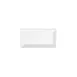 Winco RPR-85 Royalsquare Rectangular Platter, 8.5" L x 4.5" W x 0.75" H, White Porcelain, 1 Dozen 1 image