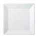 Winco RPS-1125 Royalsquare Square Porcelain Plate, 11-1/4" x 11-1/4" x 1" White - 1 Dozen 1 image