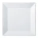 Winco RPS-12 Royalsquare Square Plate, 12" L x 12" W x 1" H Porcelain White Dinnerware, - 1 Dozen 1 image