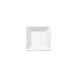 Winco RPS-4 Royalsquare Square Plate, 4" L x 4" W x 1/2" H, White Porcelain - 1 Dozen 1 image