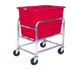Winholt 30-6-A-RD Aluminum Bulk Goods Cart w/ 6 Bushel Capacity, Red Polyethylene Tub 1 image